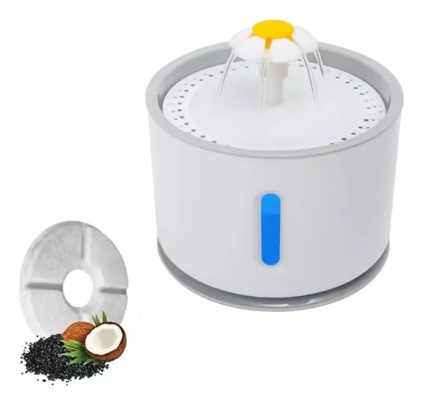 Bebedero Eléctrico de Agua 2.4lts Para Perros y Gatos