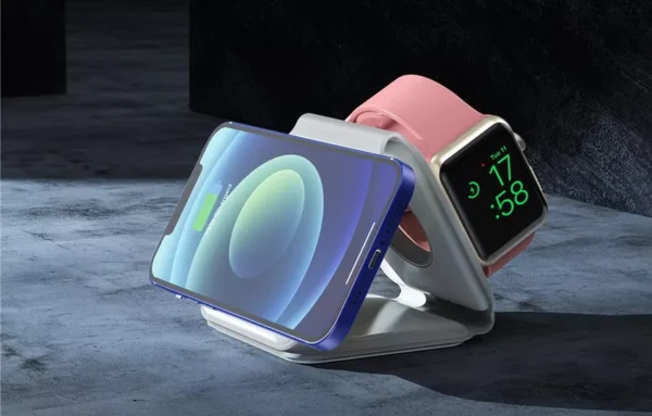 Cargador Rápido Inalambrico Magsafe Vidvie para iPhone - 3 en 1