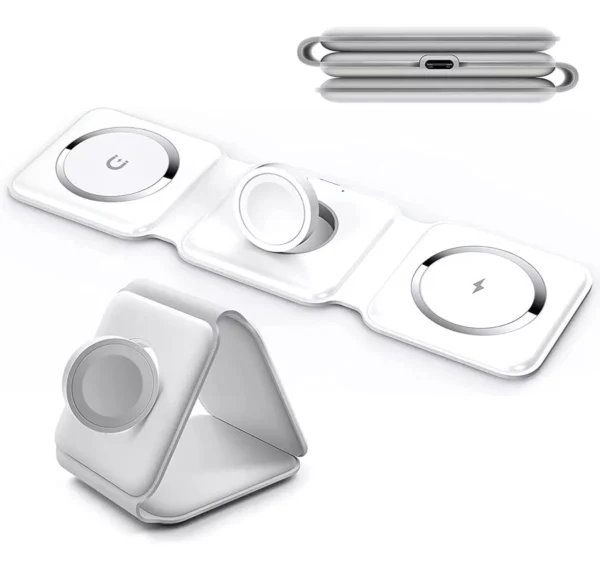 Cargador Rápido Inalambrico Magsafe Vidvie para iPhone - 3 en 1