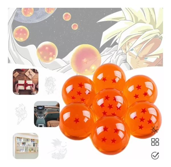 Set Esferas del Dragón Dragon Ball de 4.4 cm